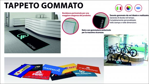 tappeto personalizzato pesante gr. 1200 mq
