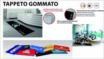 tappeto personalizzato pesante gr. 1200 mq