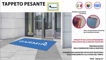 tappeto personalizzato pesante gr. 1200 mq