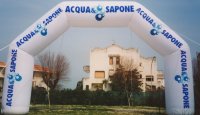 diametro arco gonfiabile m. 2 luce base m. 9,50 altezza m. 5 
