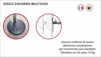 DISCO ZAVORRA MULTIUSO 15 KG